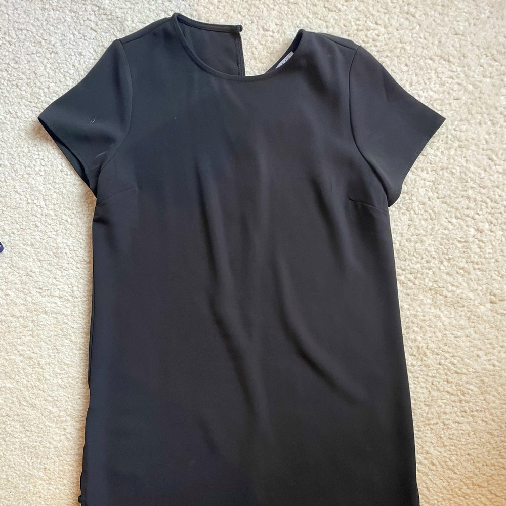 Black Tobi dress that’s silky/satiny